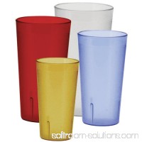 Winco Pebbled 12 oz. Plastic Every Day Glass (Set of 12)